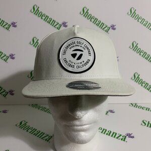 TaylorMade Hat 5 Panel Flat Bill Performance Adjustable Golf Patch Snapback Cap